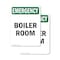 Signmission Boiler Room, 18 in W x Rectangle, Plastic OS-2PACK-EM-P-1824-V-10441 - alternate 1